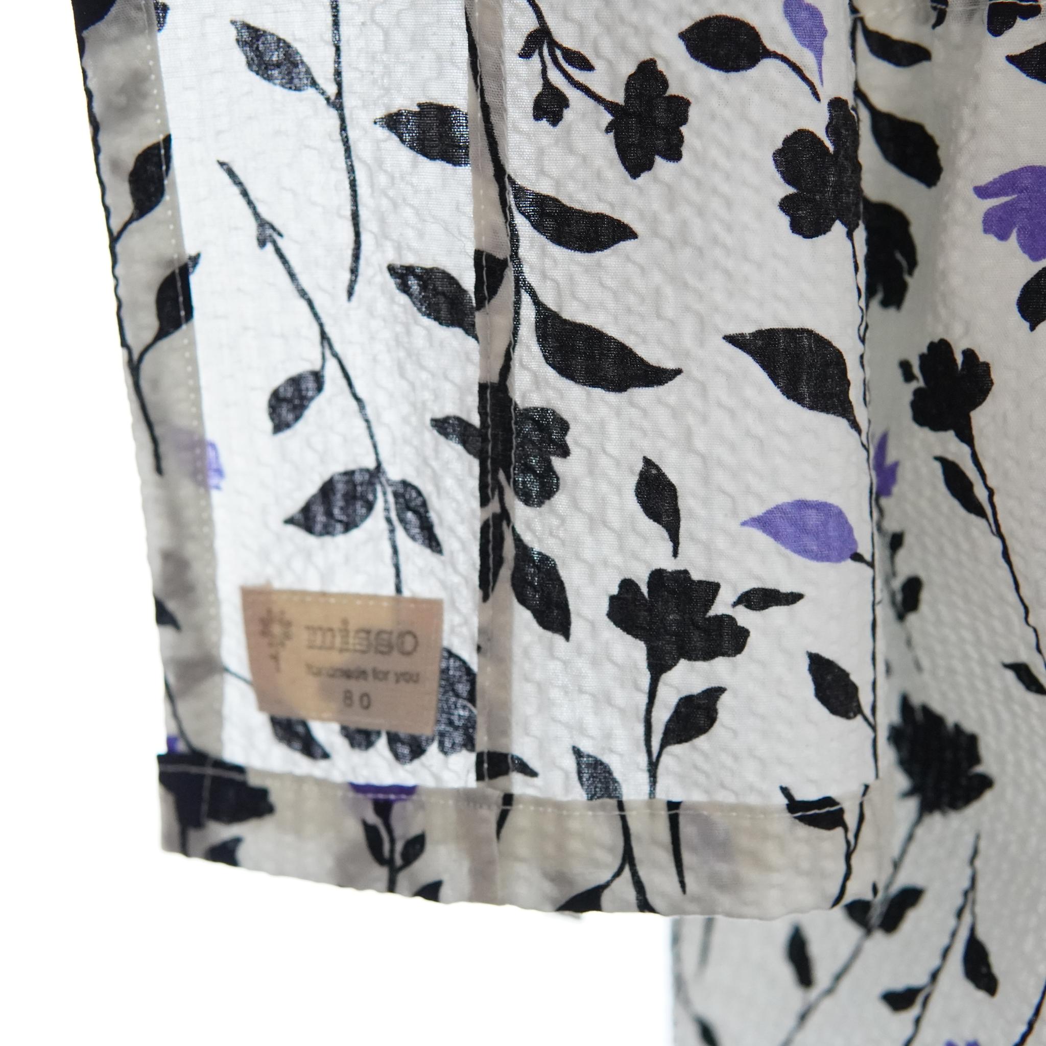 暑い夏でもさらりと気持ちいいリップル素材のこだわりベビー甚平〇モダン | 2枚目