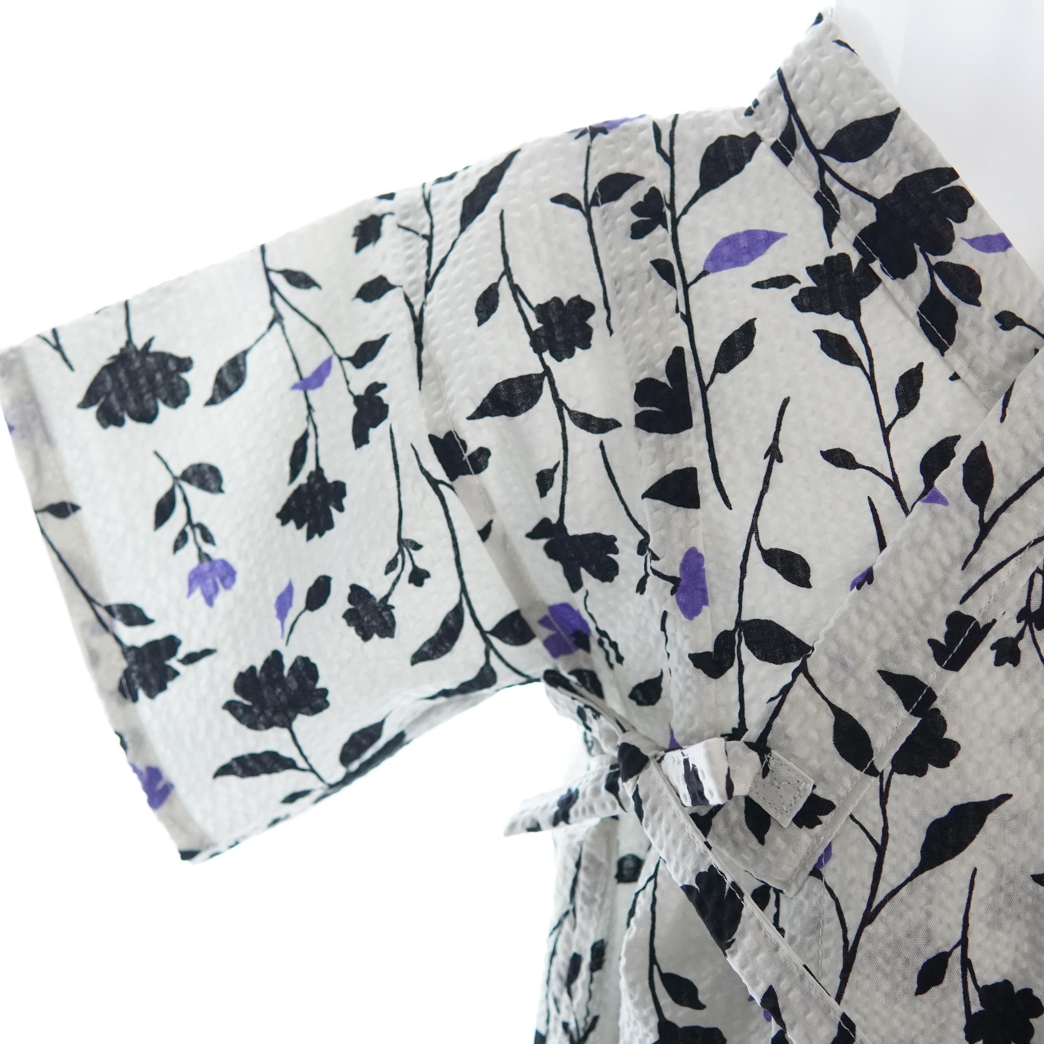 暑い夏でもさらりと気持ちいいリップル素材のこだわりベビー甚平〇モダン | 5枚目