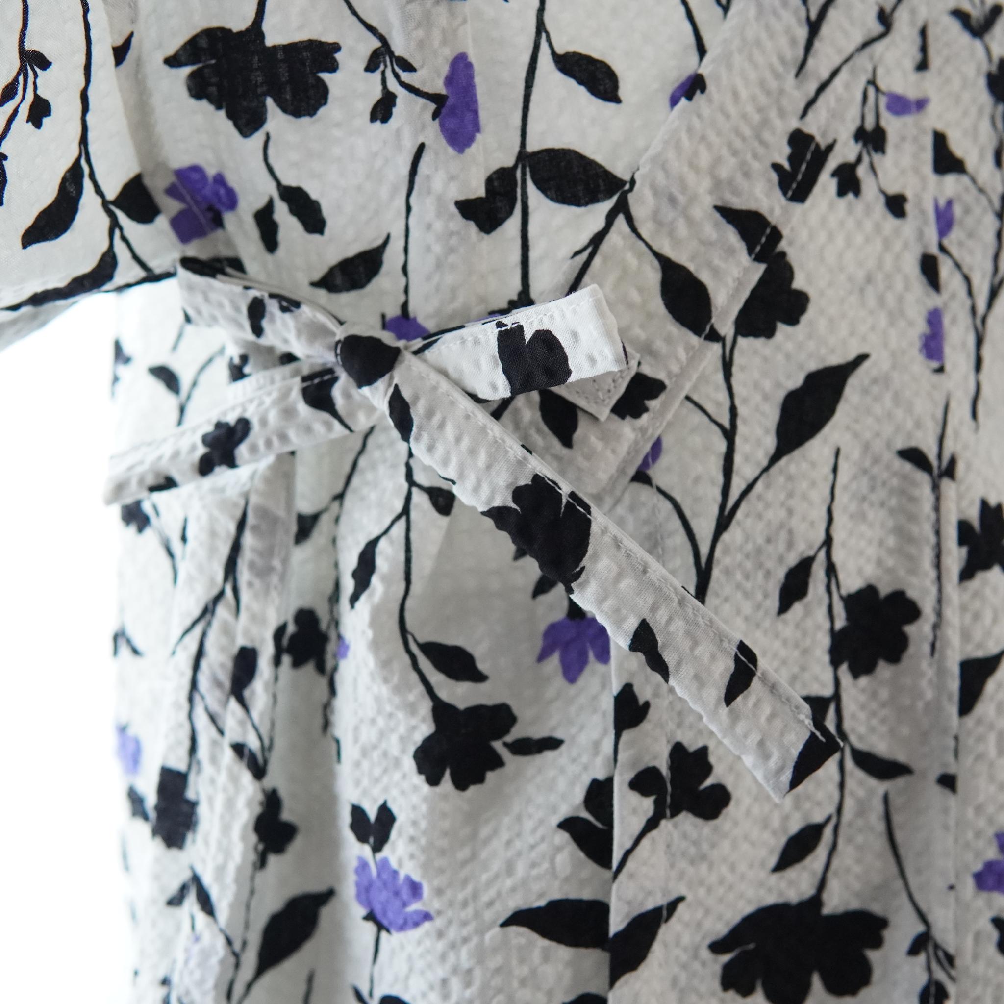 暑い夏でもさらりと気持ちいいリップル素材のこだわりベビー甚平〇モダン | 6枚目