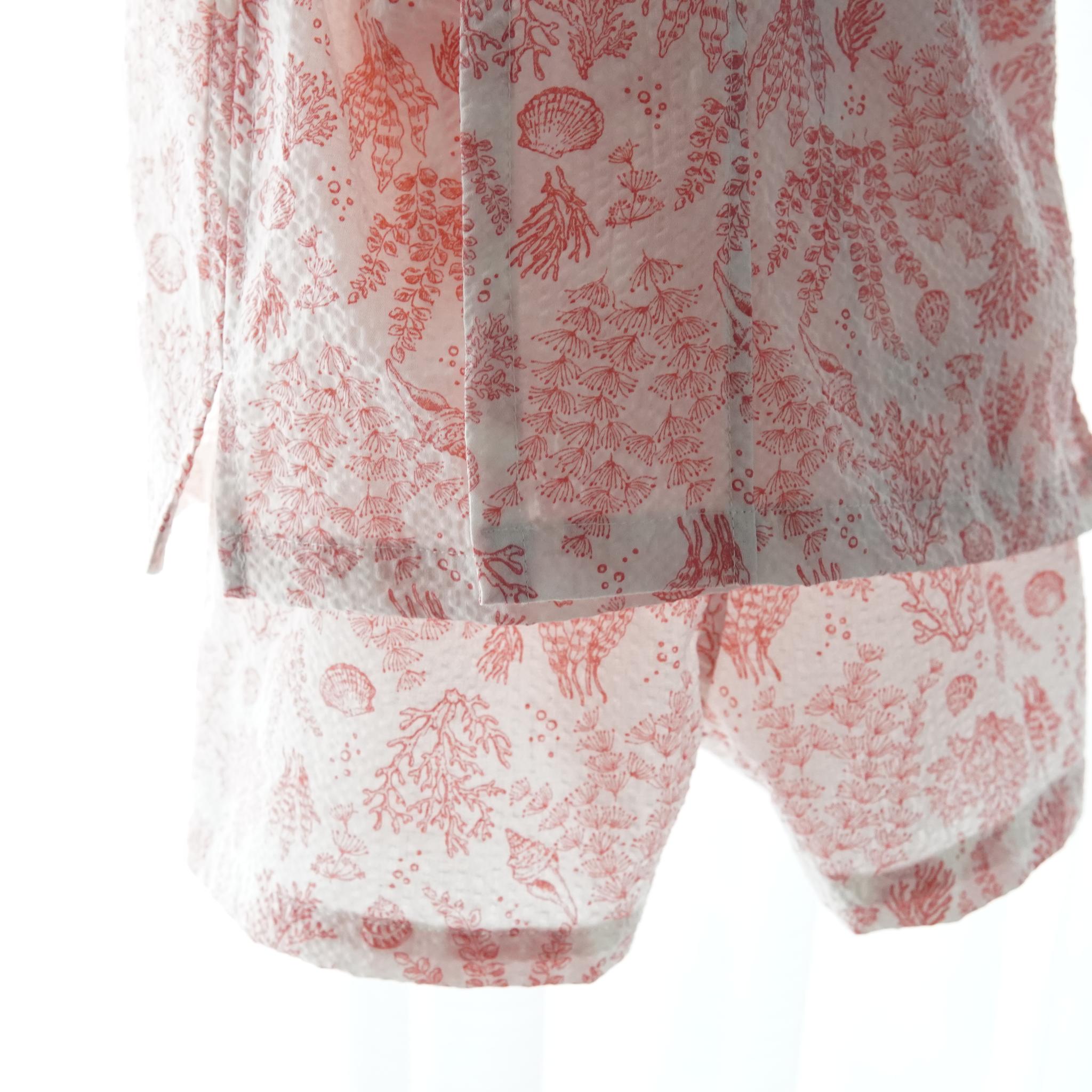 暑い夏でもさらりと気持ちいいリップル素材のこだわりベビー甚平〇シェル・ピンク | 6枚目