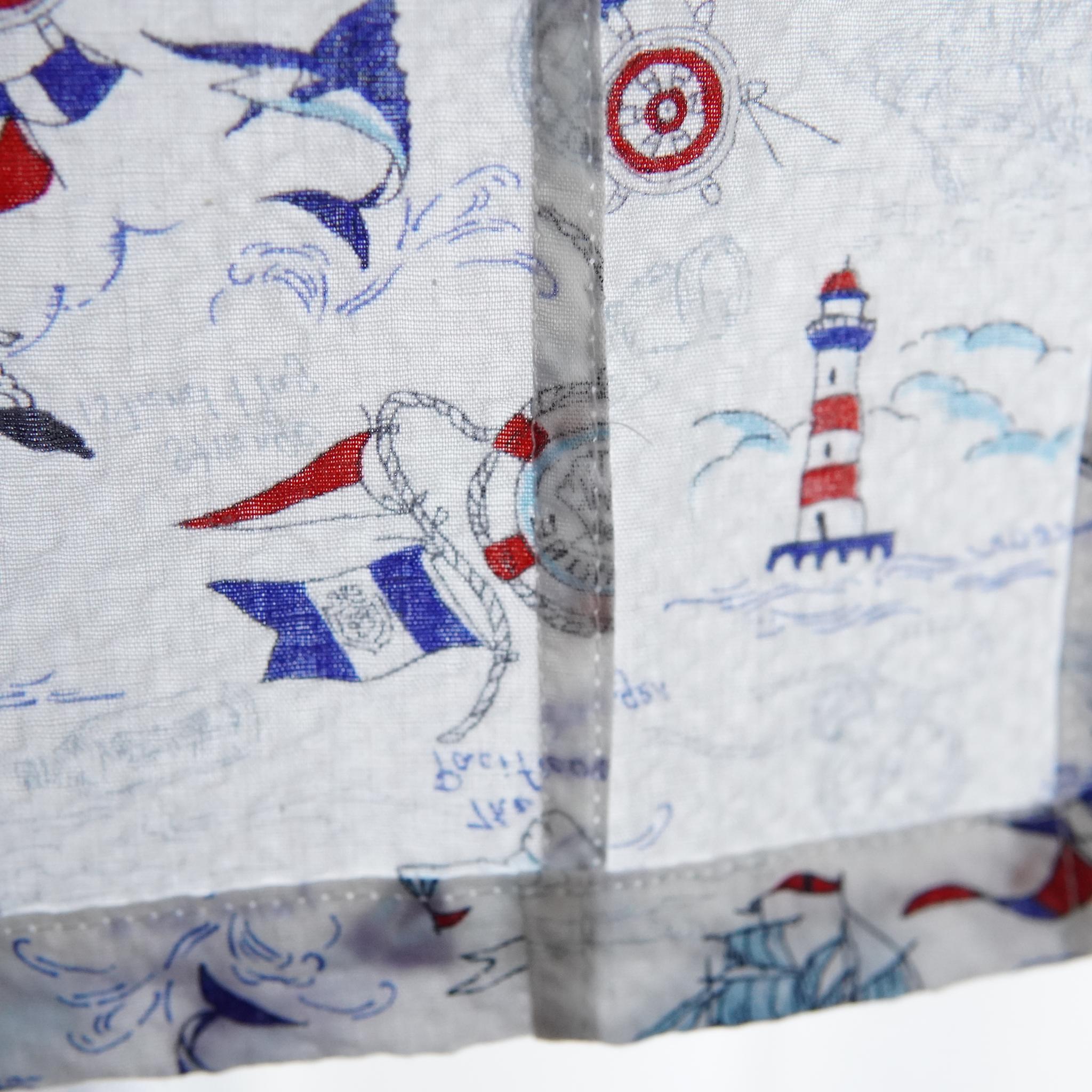 暑い夏でもさらりと気持ちいいリップル素材のこだわりベビー甚平〇マリンシロ | 9枚目