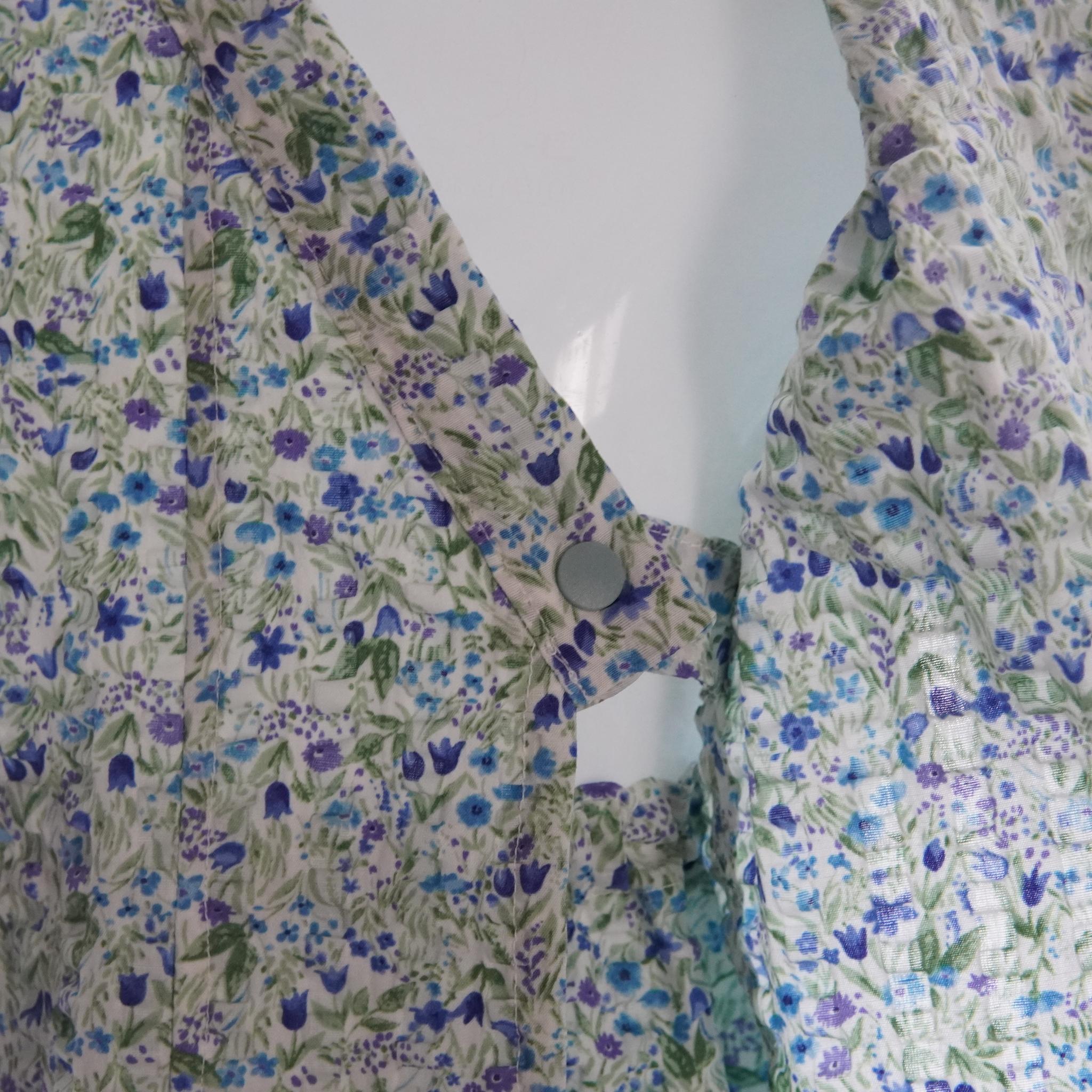 暑い夏でもさらりと気持ちいいリップル素材のこだわりベビー甚平〇チューリップ・ブルー | 7枚目