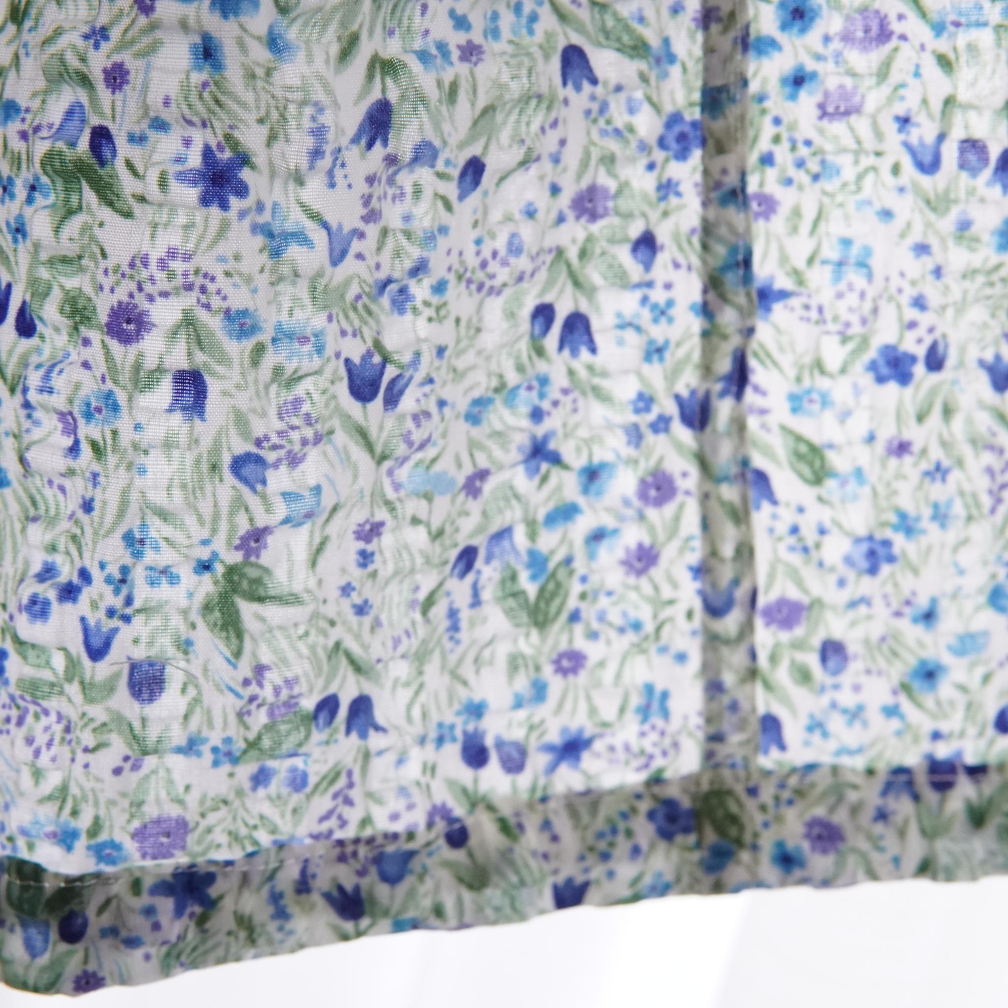 暑い夏でもさらりと気持ちいいリップル素材のこだわりベビー甚平〇チューリップ・ブルー | 8枚目