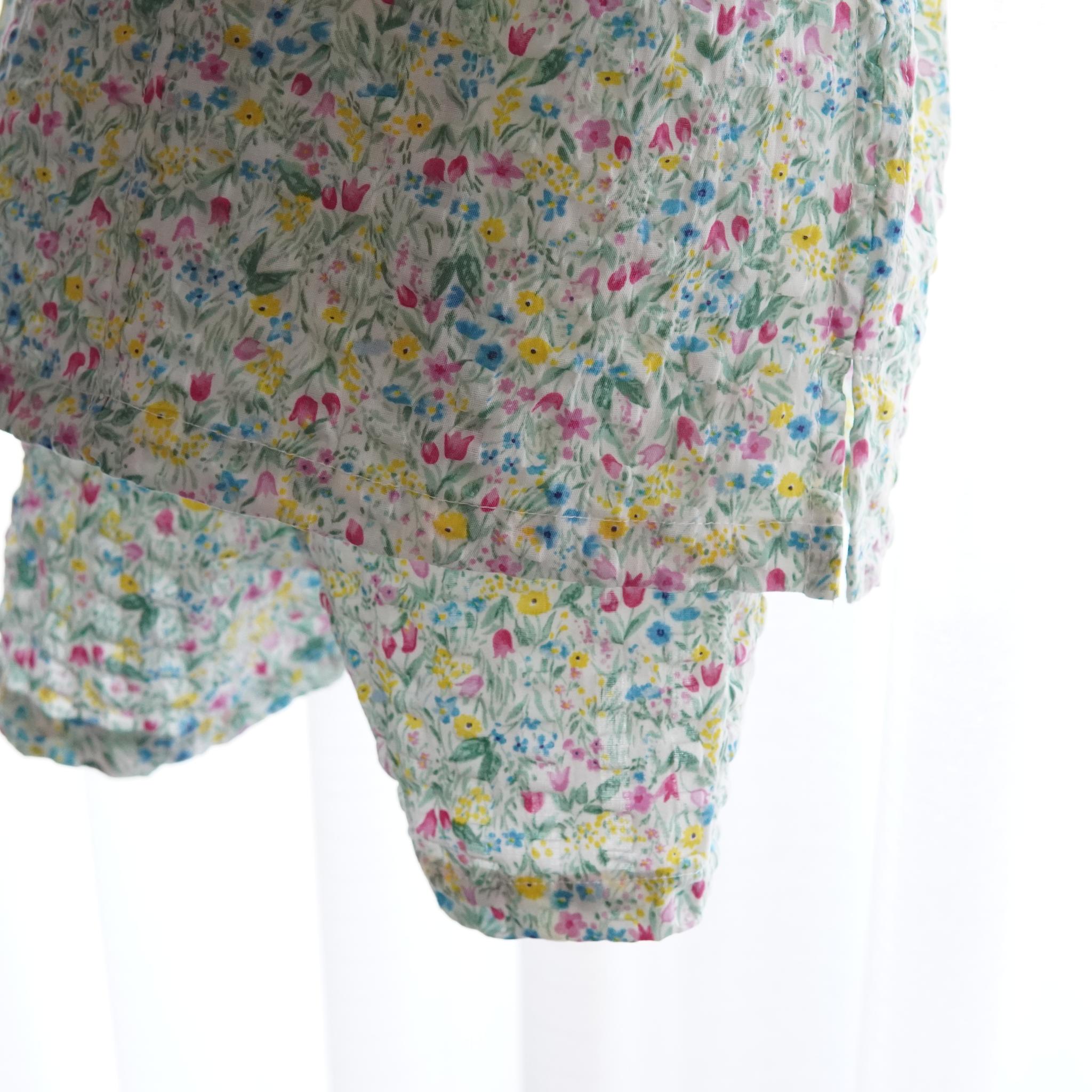 暑い夏でもさらりと気持ちいいリップル素材のこだわりベビー甚平〇チューリップ・ピンク | 6枚目