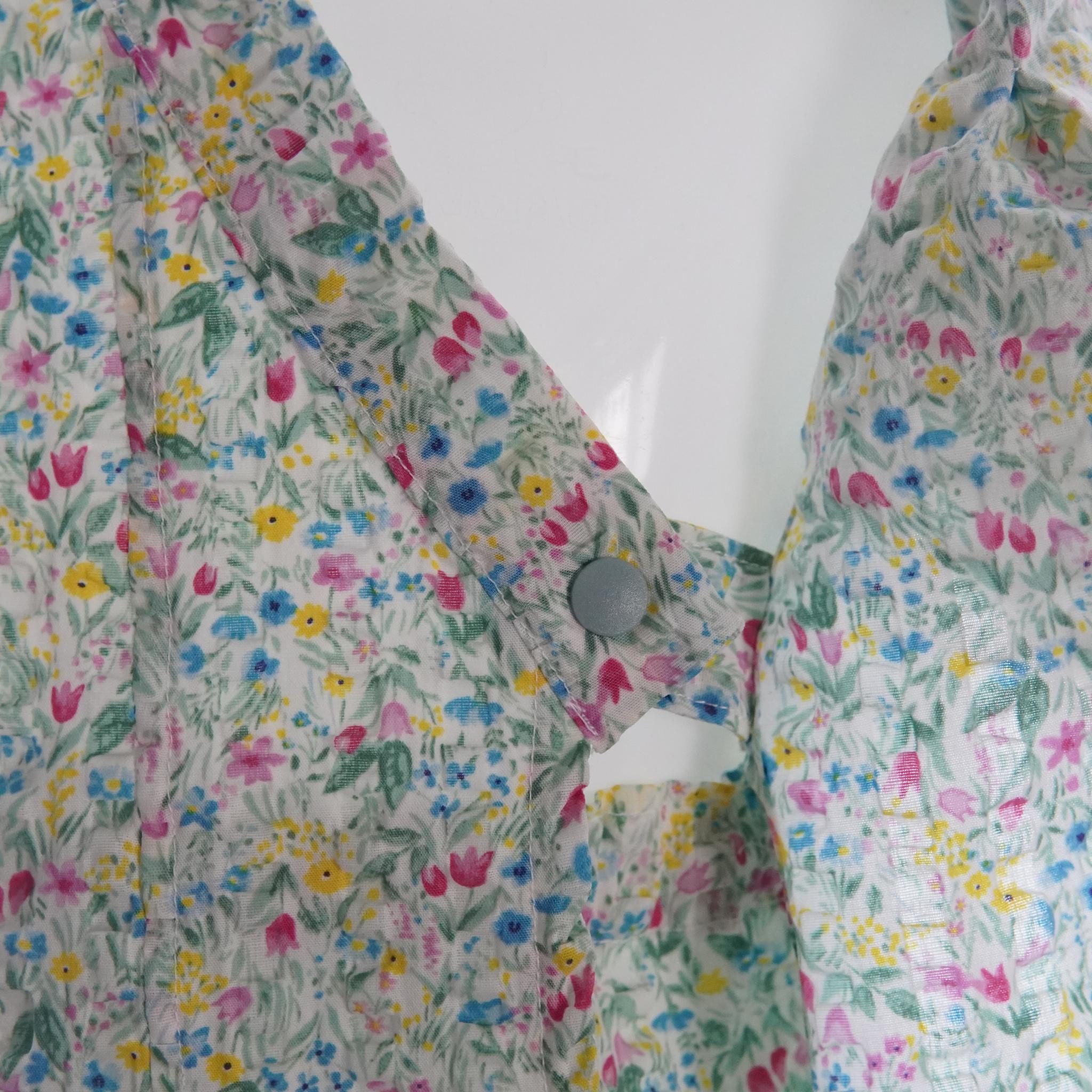 暑い夏でもさらりと気持ちいいリップル素材のこだわりベビー甚平〇チューリップ・ピンク | 7枚目