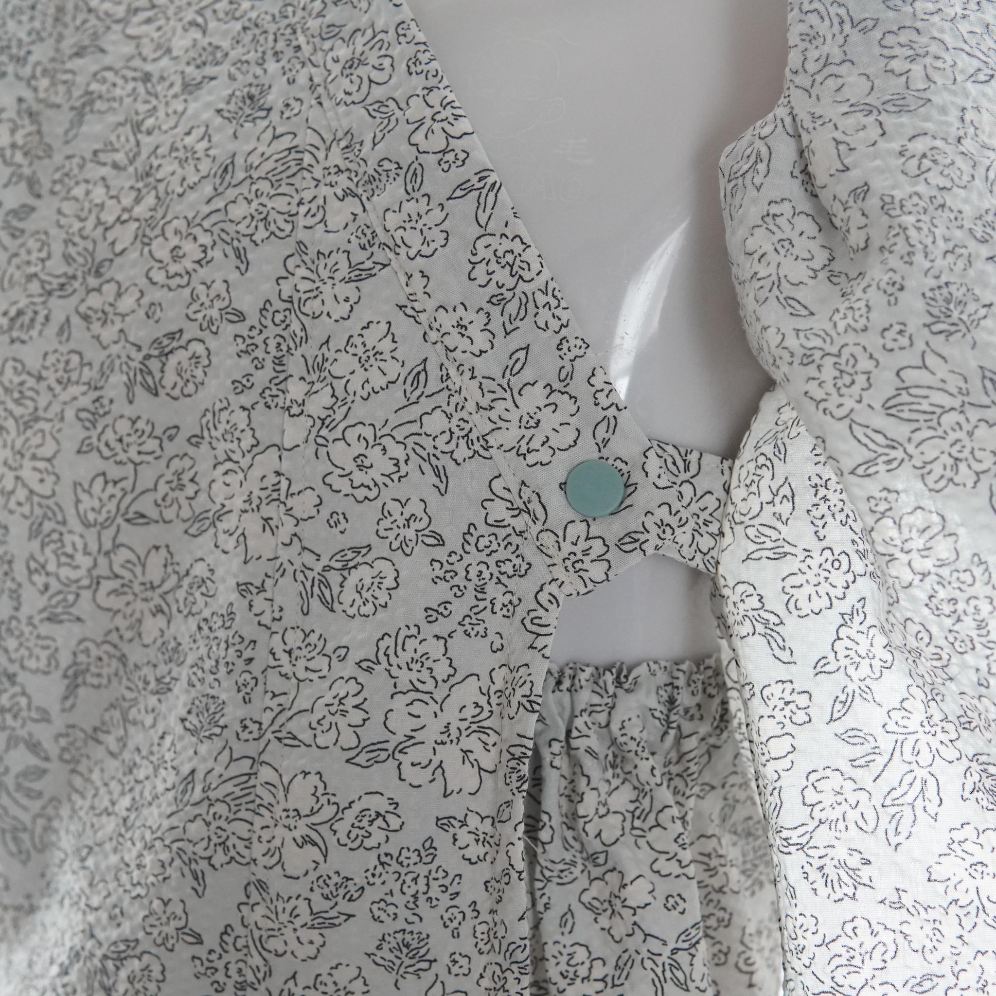 暑い夏でもさらりと気持ちいいリップル素材のこだわりベビー甚平〇花・ミズイロ | 8枚目